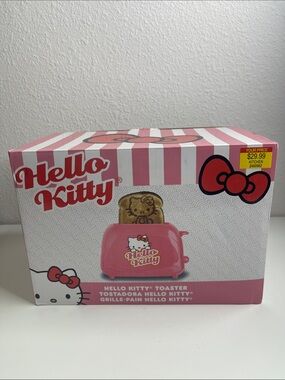 Hello Kitty Pink Cute Toaster with Bow Graphic
